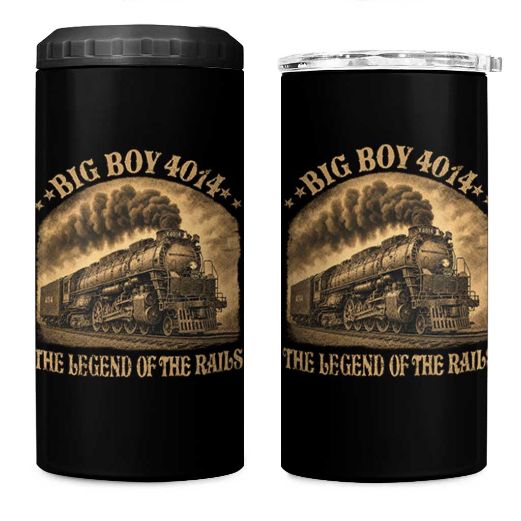 Steam Locomotive Legend of The Rails Train 4 in 1 Can Cooler Tumbler