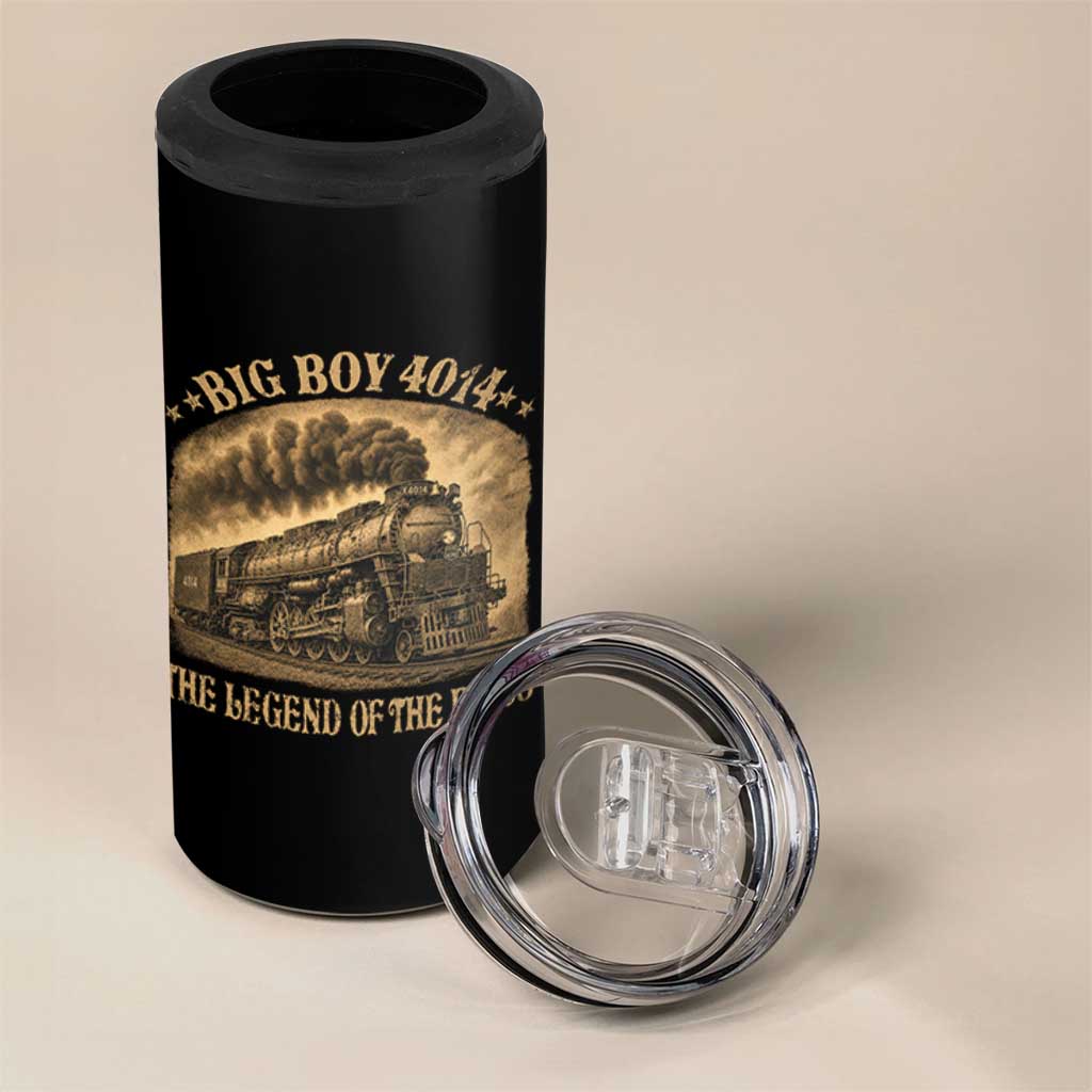 Steam Locomotive Legend of The Rails Train 4 in 1 Can Cooler Tumbler