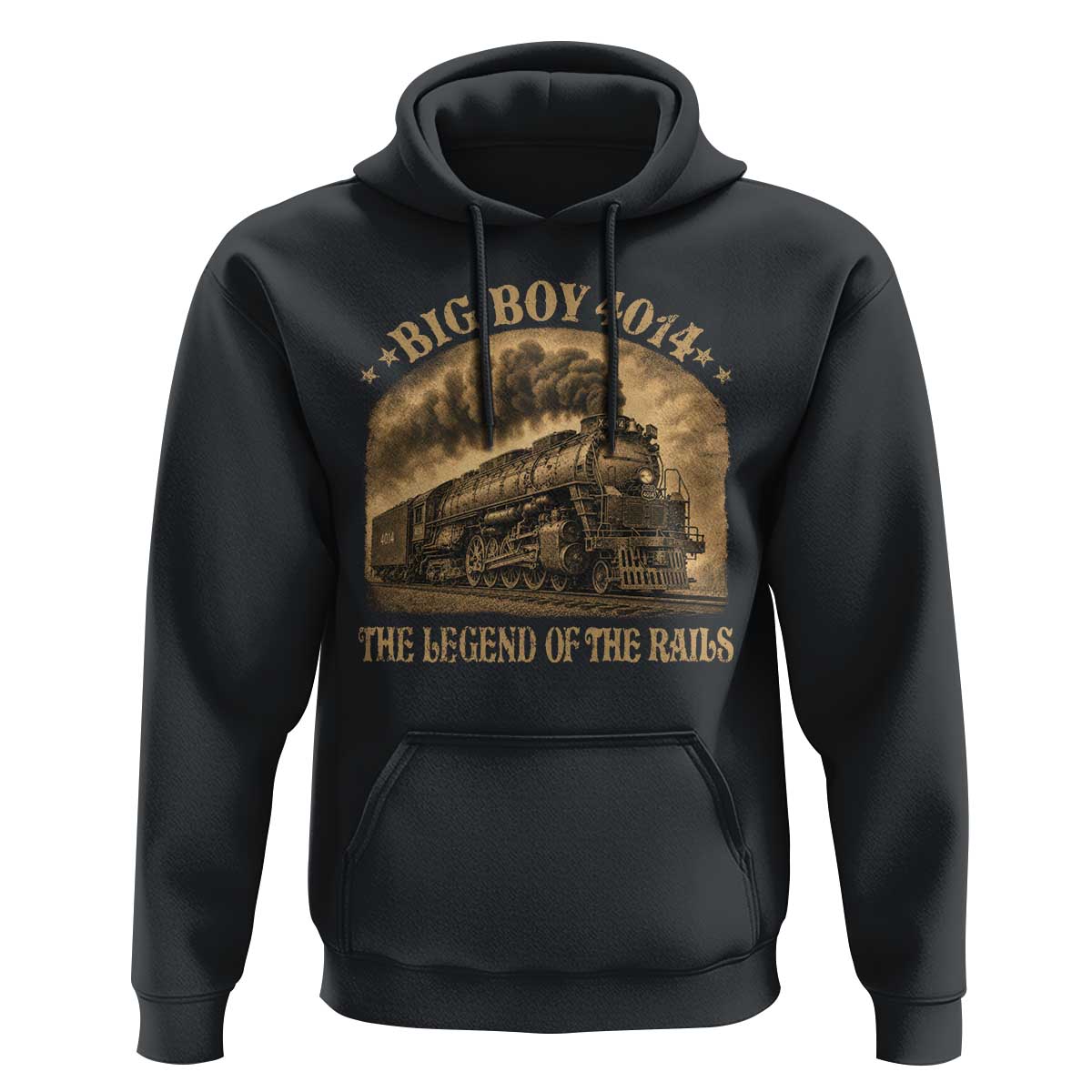 Steam Locomotive Legend of The Rails Train Hoodie