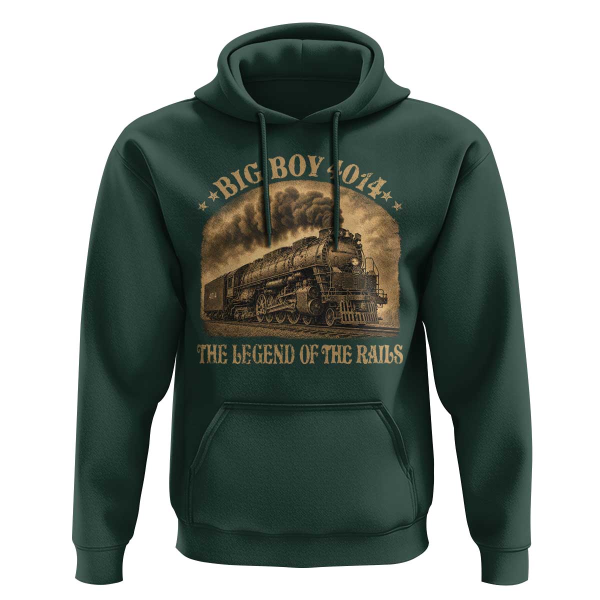 Steam Locomotive Legend of The Rails Train Hoodie