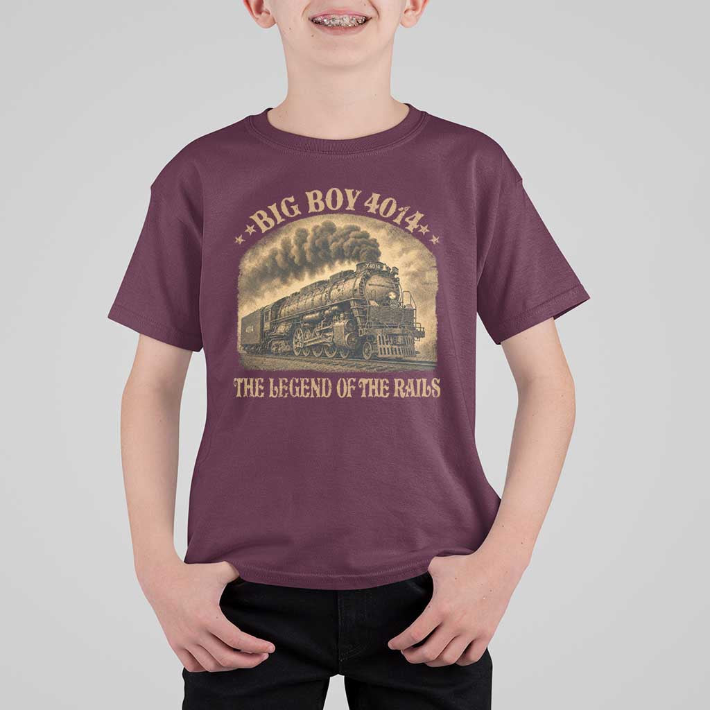 Steam Locomotive Legend of The Rails Train T Shirt For Kid