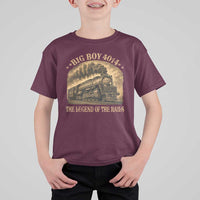 Steam Locomotive Legend of The Rails Train T Shirt For Kid