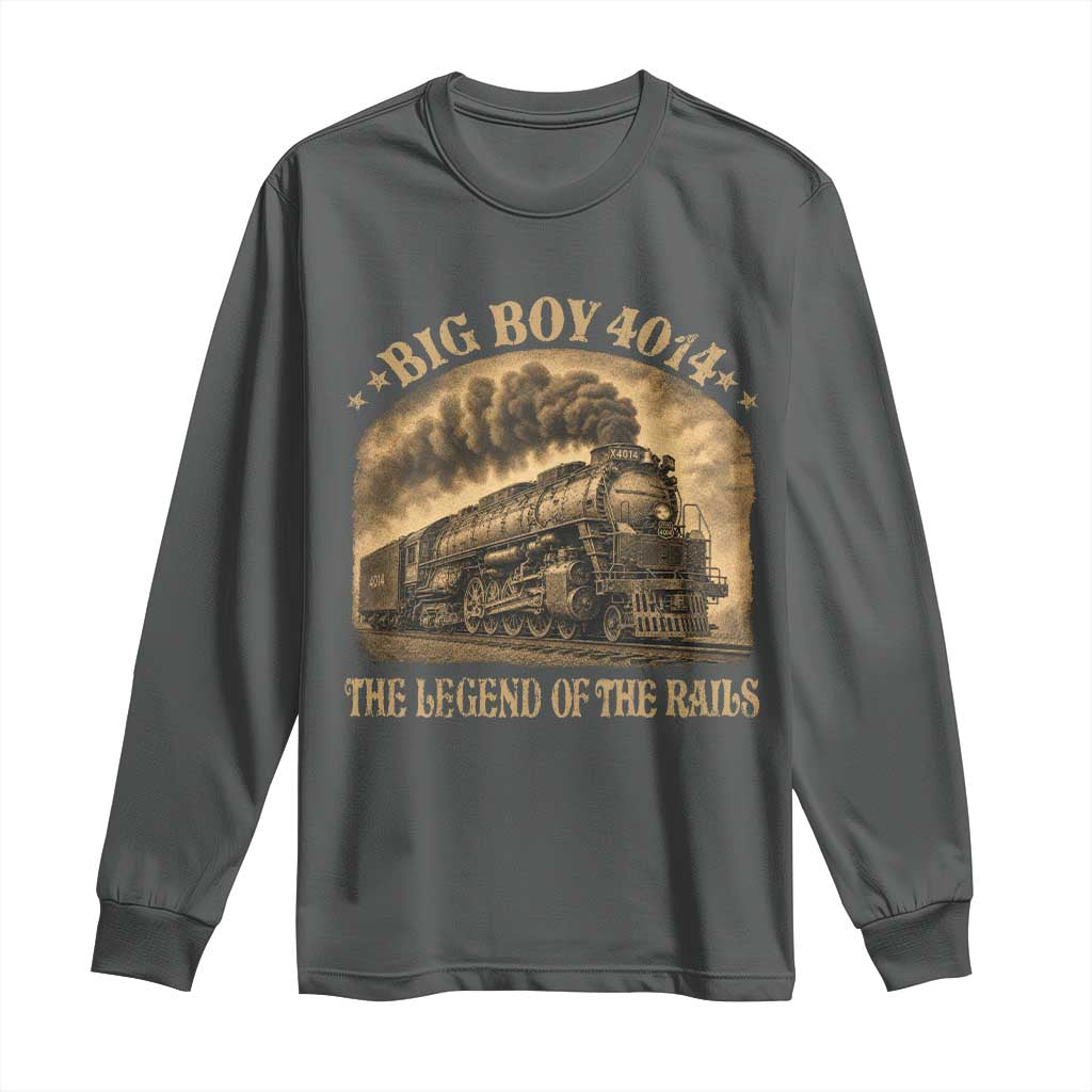 Steam Locomotive Legend of The Rails Train Long Sleeve Shirt