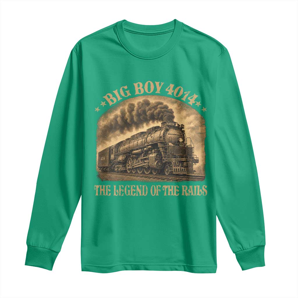 Steam Locomotive Legend of The Rails Train Long Sleeve Shirt