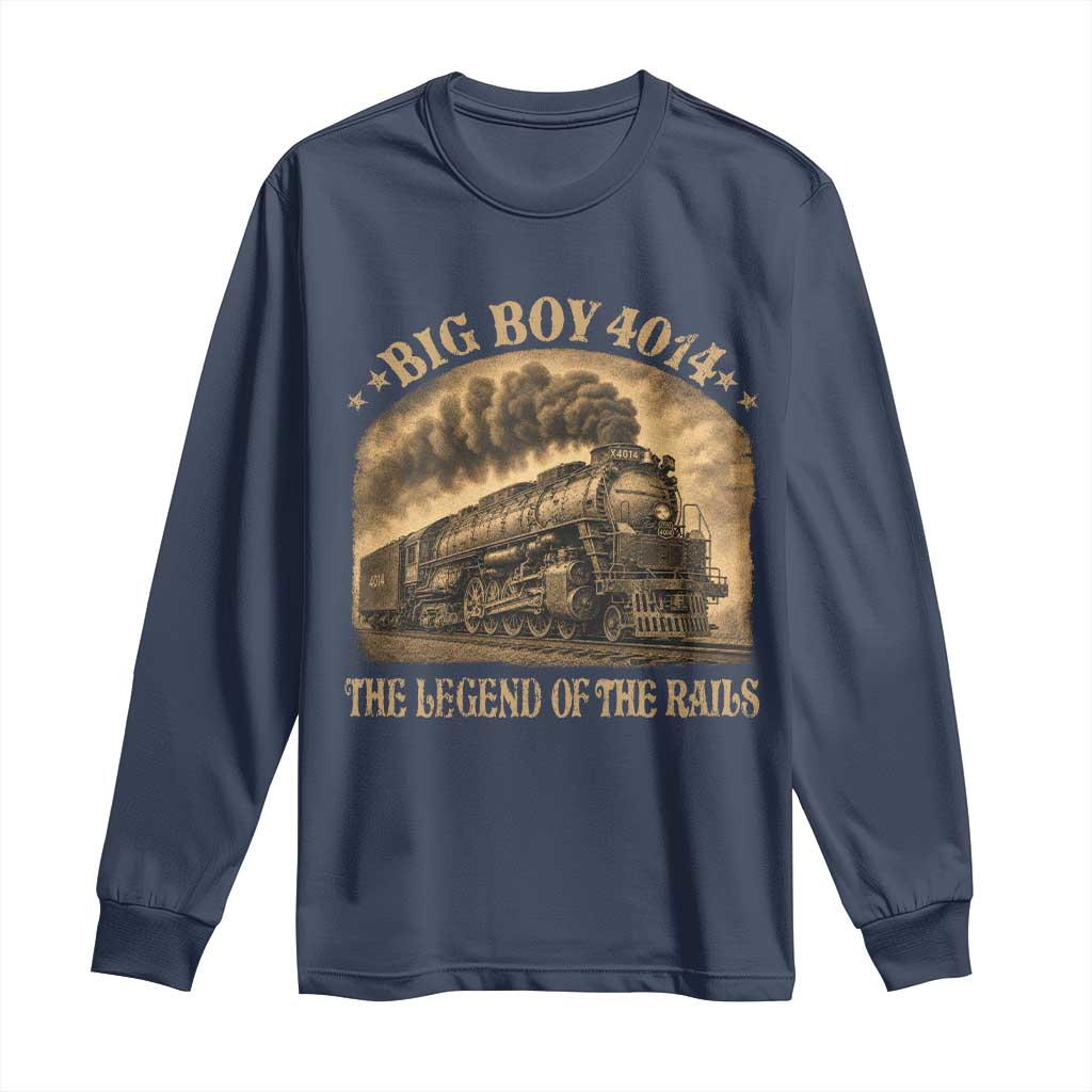 Steam Locomotive Legend of The Rails Train Long Sleeve Shirt