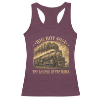 Steam Locomotive Legend of The Rails Train Racerback Tank Top