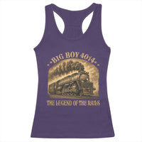Steam Locomotive Legend of The Rails Train Racerback Tank Top