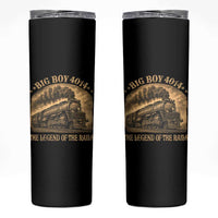 Steam Locomotive Legend of The Rails Train Skinny Tumbler
