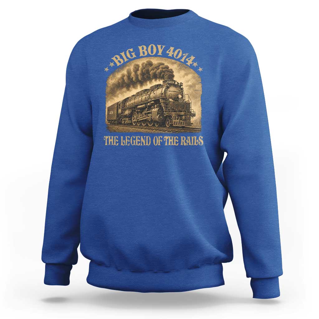 Steam Locomotive Legend of The Rails Train Sweatshirt
