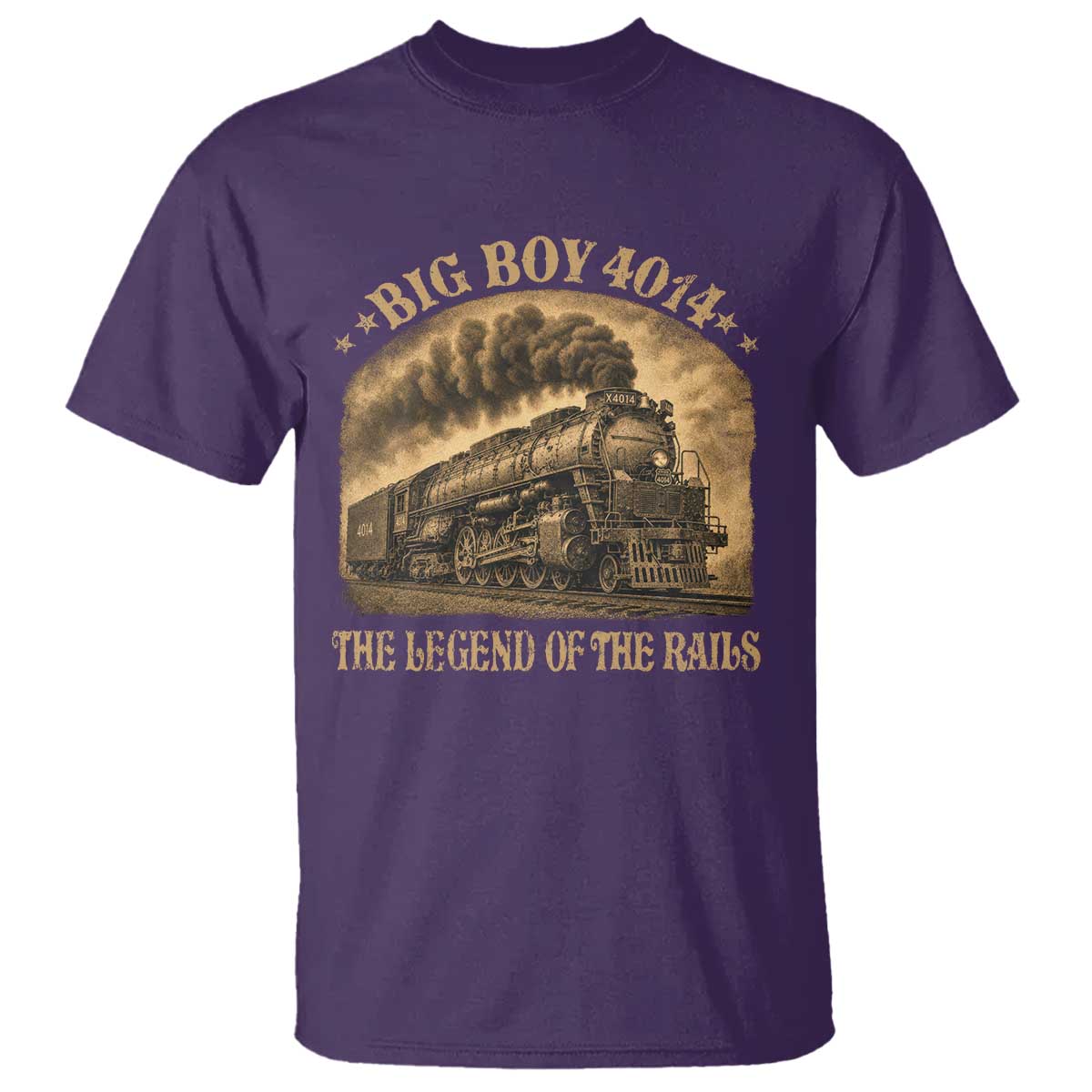 Steam Locomotive Legend of The Rails Train T Shirt