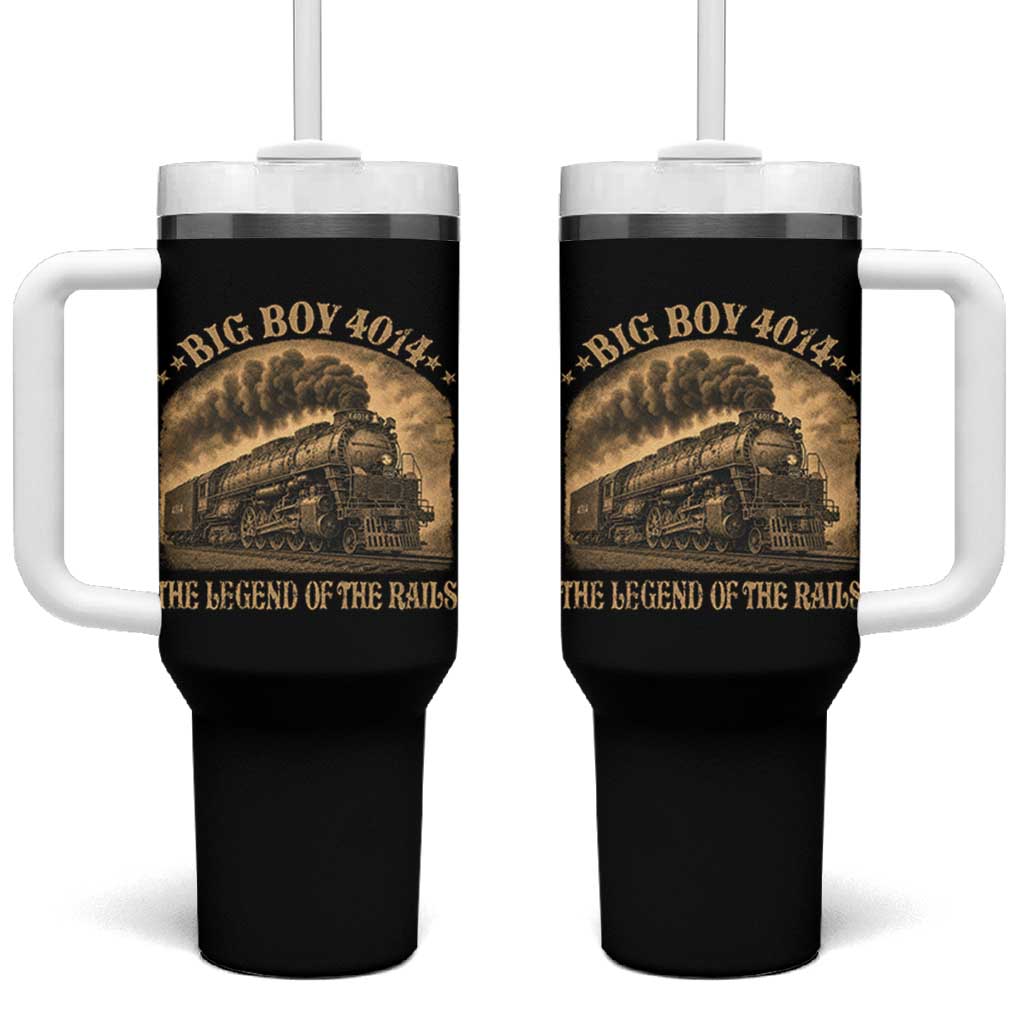 Steam Locomotive Legend of The Rails Train Tumbler With Handle