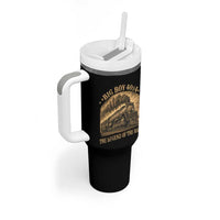 Steam Locomotive Legend of The Rails Train Tumbler With Handle