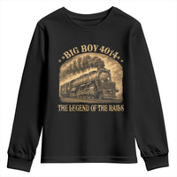 Steam Locomotive Legend of The Rails Train Youth Sweatshirt
