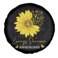 Ewings Sarcoma Awareness Spare Tire Cover Yellow Flower Petal Ribbons Sunflower