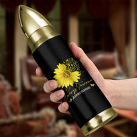 Ewings Sarcoma Awareness Bullet Tumbler Yellow Flower Petal Ribbons Sunflower