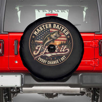 Master Baiter Fishing Lover Spare Tire Cover I Jerk It Every Chance I Get Funny Bass Fishing