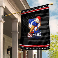 250 Years Baseball Ice Cream Drip 4th of July USA Flag Patriotic Garden Flag