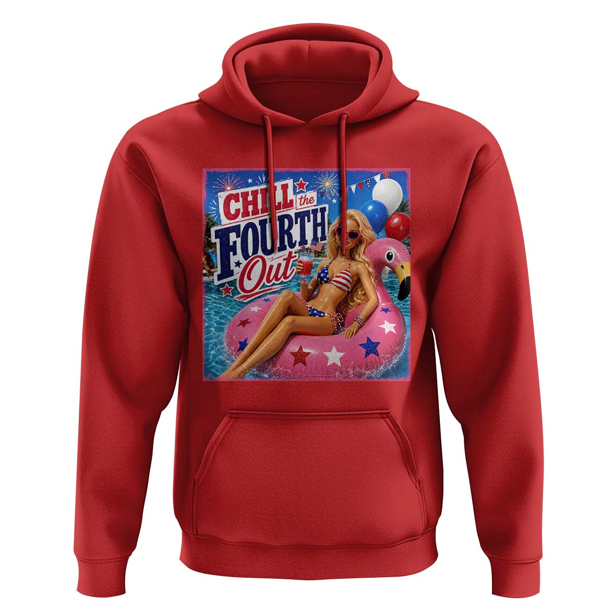 Chill The Fourth Out Doll Meme 4th of July Hoodie