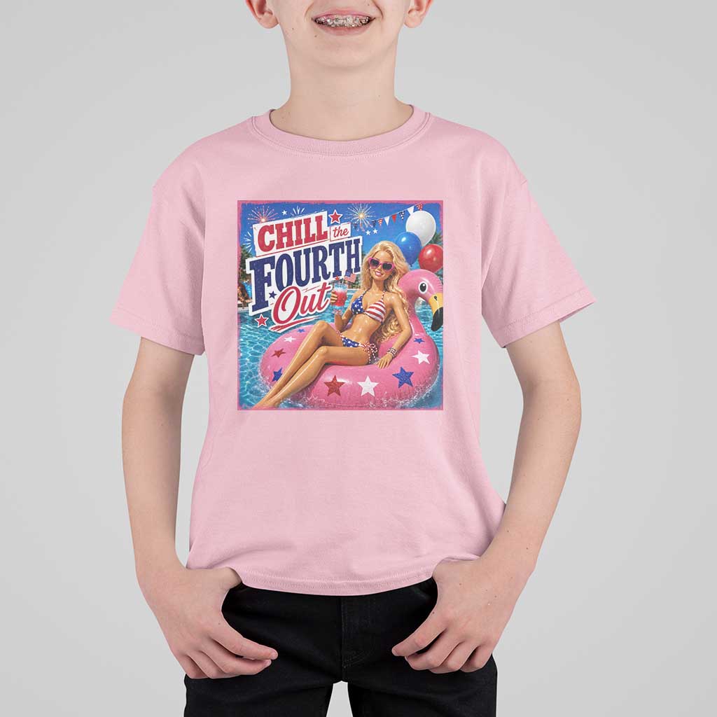 Chill The Fourth Out Doll Meme 4th of July T Shirt For Kid