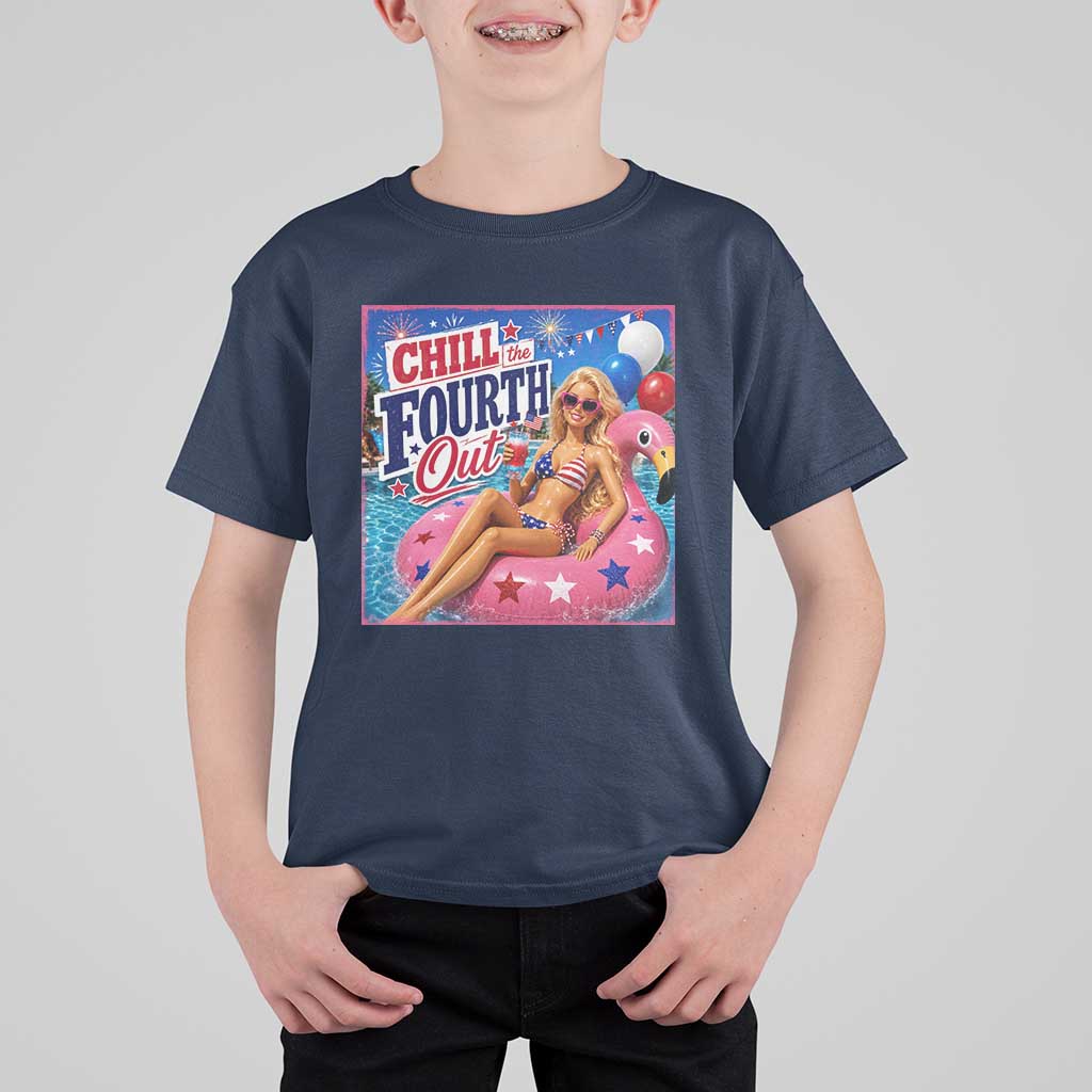 Chill The Fourth Out Doll Meme 4th of July T Shirt For Kid
