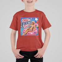 Chill The Fourth Out Doll Meme 4th of July T Shirt For Kid