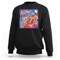 Chill The Fourth Out Doll Meme 4th of July Sweatshirt