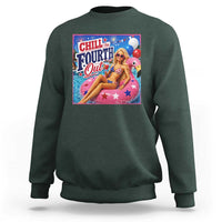 Chill The Fourth Out Doll Meme 4th of July Sweatshirt