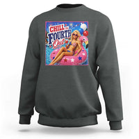 Chill The Fourth Out Doll Meme 4th of July Sweatshirt