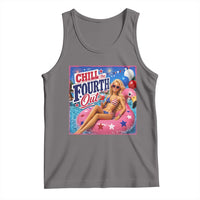 Chill The Fourth Out Doll Meme 4th of July Tank Top