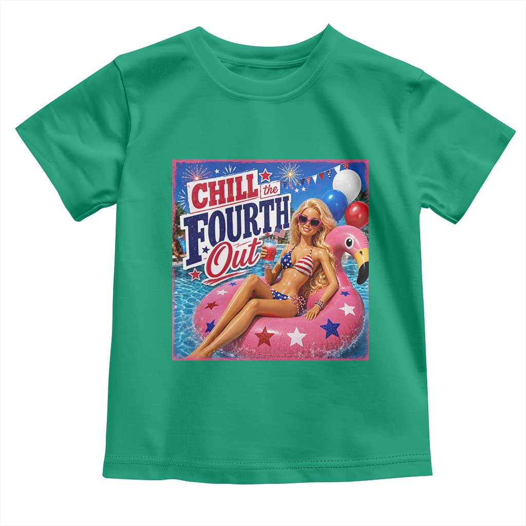 Chill The Fourth Out Doll Meme 4th of July Toddler T Shirt