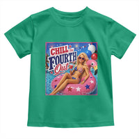 Chill The Fourth Out Doll Meme 4th of July Toddler T Shirt
