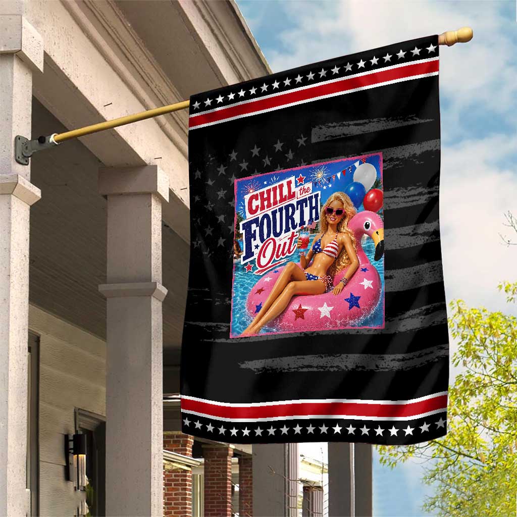 Chill The Fourth Out Doll Meme 4th of July Patriotic Garden Flag