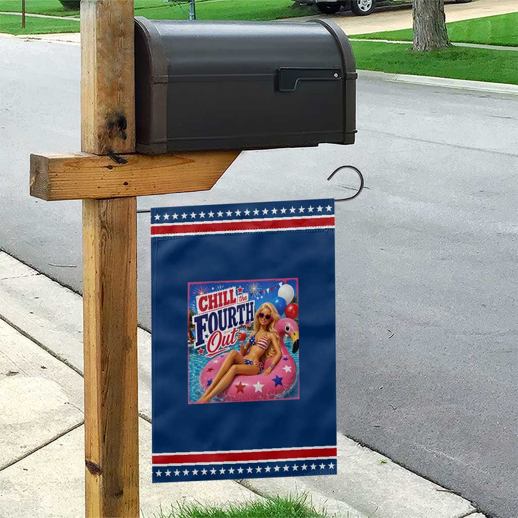 Chill The Fourth Out Doll Meme 4th of July Patriotic Garden Flag