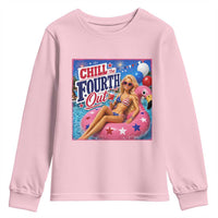 Chill The Fourth Out Doll Meme 4th of July Youth Sweatshirt
