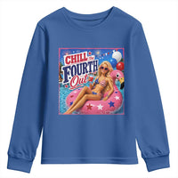 Chill The Fourth Out Doll Meme 4th of July Youth Sweatshirt