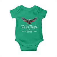 We The People Patriotic Bald Eagle USA 250th Anniversary Bold Proud Free Baby Onesie
