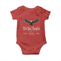 We The People Patriotic Bald Eagle USA 250th Anniversary Bold Proud Free Baby Onesie