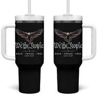 We The People Patriotic Bald Eagle USA 250th Anniversary Bold Proud Free Tumbler With Handle