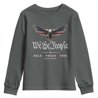 We The People Patriotic Bald Eagle USA 250th Anniversary Bold Proud Free Youth Sweatshirt
