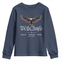 We The People Patriotic Bald Eagle USA 250th Anniversary Bold Proud Free Youth Sweatshirt
