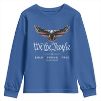 We The People Patriotic Bald Eagle USA 250th Anniversary Bold Proud Free Youth Sweatshirt