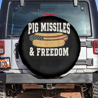 Pig Missiles And Freedom 4th of July Patriotic Hotdog Spare Tire Cover