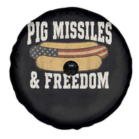 Pig Missiles And Freedom 4th of July Patriotic Hotdog Spare Tire Cover