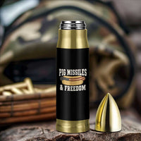 Pig Missiles And Freedom 4th of July Patriotic Hotdog Bullet Tumbler