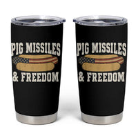 Pig Missiles And Freedom 4th of July Patriotic Hotdog Tumbler Cup