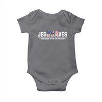 Jesus Saves USA 250th Anniversary Baby Onesie 250 Years of Fath And Freedom 4th of July