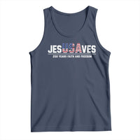 Jesus Saves USA 250th Anniversary Tank Top 250 Years of Fath And Freedom 4th of July