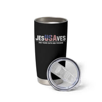 Jesus Saves USA 250th Anniversary Tumbler Cup 250 Years of Fath And Freedom 4th of July