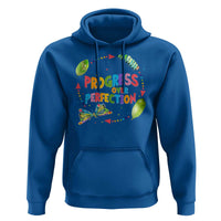 Progress Over Perfection Hoodie Caterpillar Back To School - Wonder Print Shop