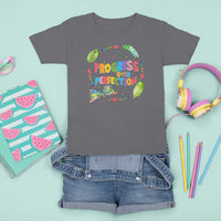 Progress Over Perfection T Shirt For Kid Caterpillar Back To School - Wonder Print Shop